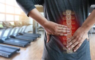 Image of a healthcare provider explaining treatment options to a patient, with a subtle Georgia state outline or map in the background.